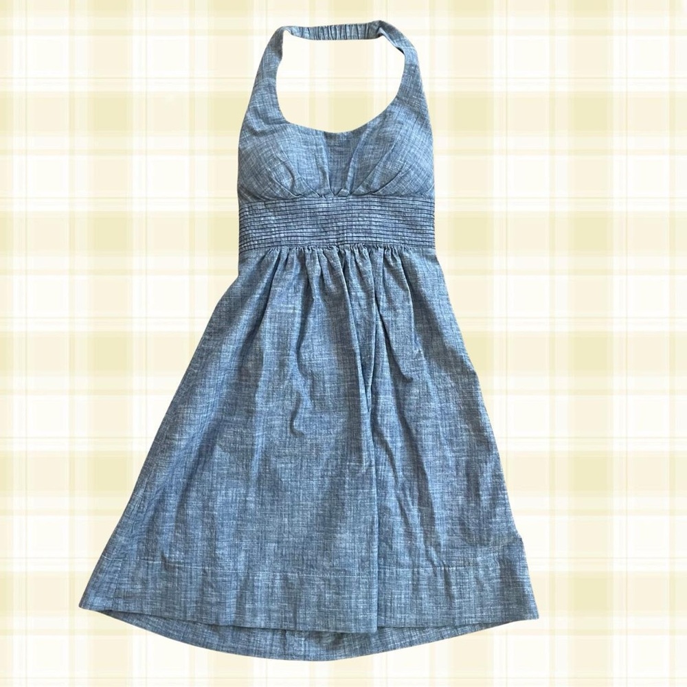 Blue Halter Dress